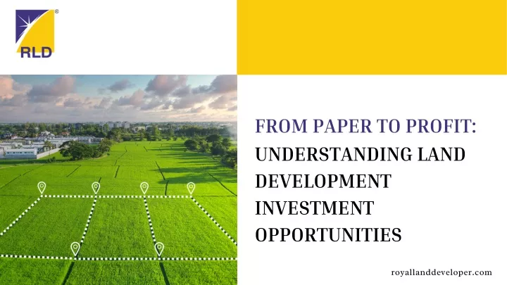 from paper to profit understanding land