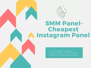 SMM Panel-Cheapest Instagram Panel