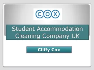 Student Accommodation Cleaning Company UK