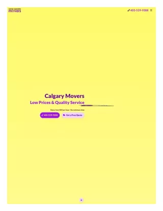 Calgary movers