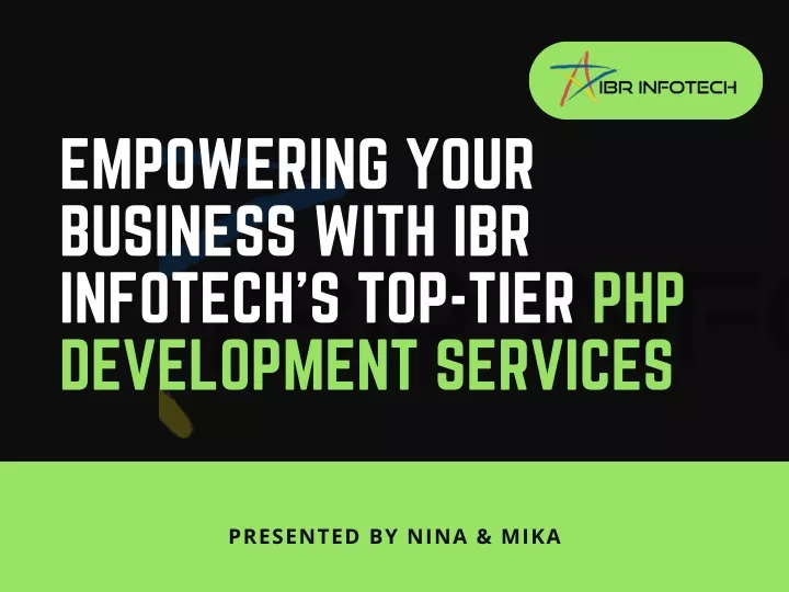 empowering your business with ibr infotech
