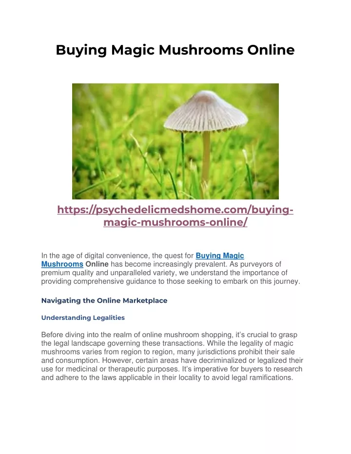 buying magic mushrooms online