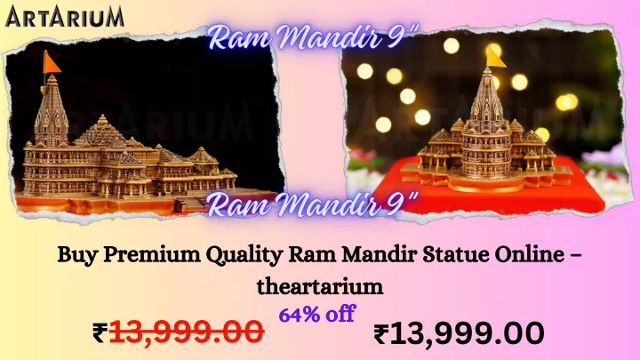 buy premium quality ram mandir statue online