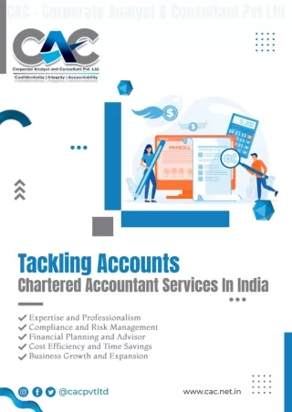 Tackling Accounts: Chartered Accountant Services In India