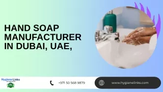 Hand soap Manufacturer in Dubai, UAE,