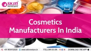 Best Cosmetics Manufacturers in India