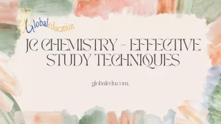 JC Chemistry - Effective Study Techniques