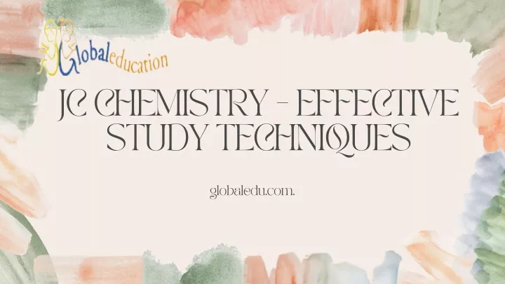 jc chemistry effective study techniques