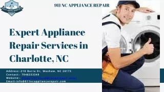 Expert Appliance Repair in Charlotte NC
