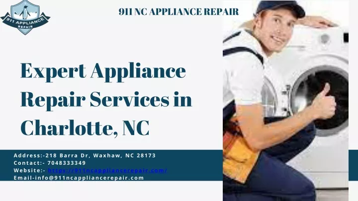 911 nc appliance repair