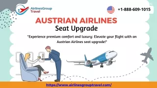 How To Upgrade Austrian Airlines Seat?