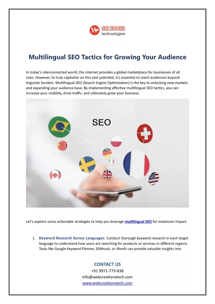 multilingual seo tactics for growing your audience
