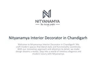 Nityanamya Interior Decorator in Chandigarh