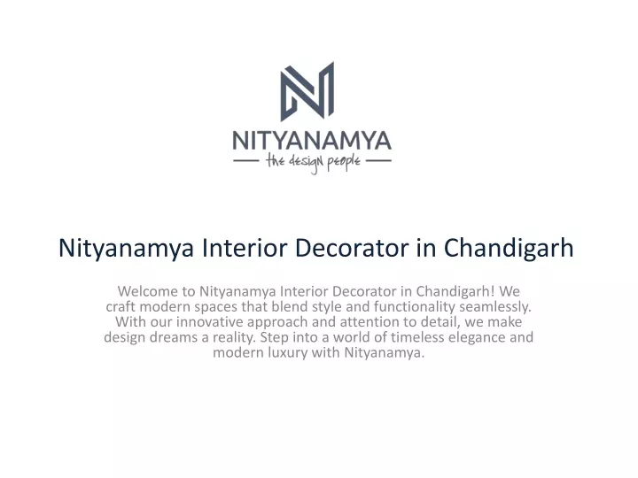 nityanamya interior decorator in chandigarh