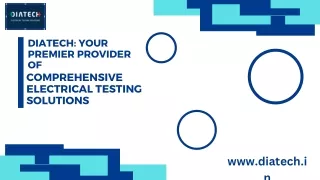 Electrical cable testing solution