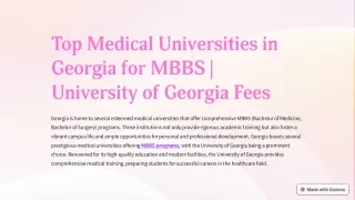 Top-Medical-Universities-in-Georgia-for-MBBS-or-University-of-Georgia-Fees