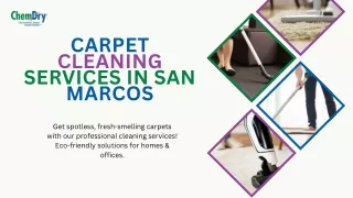 Find Out Experienced and Affordable Carpet Cleaning Services in San Marcos