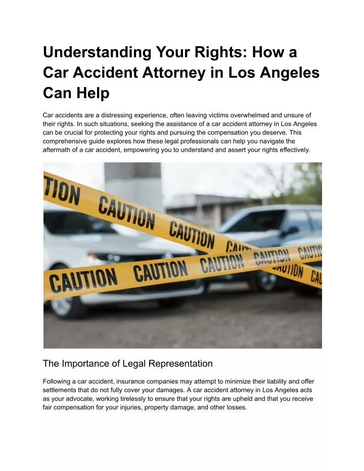 understanding your rights how a car accident