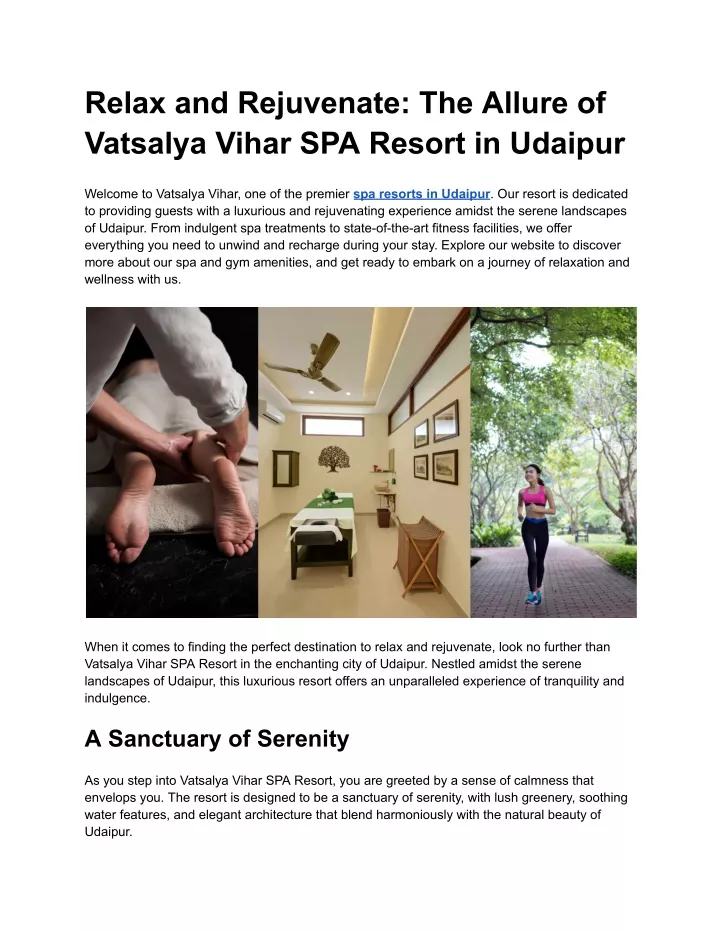 relax and rejuvenate the allure of vatsalya vihar