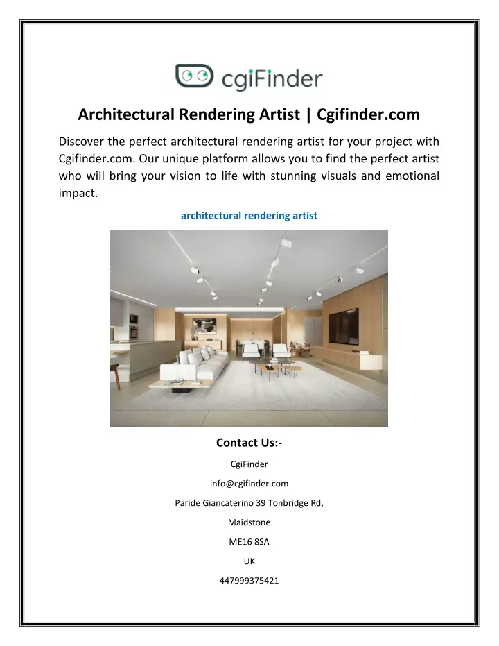 architectural rendering artist cgifinder com