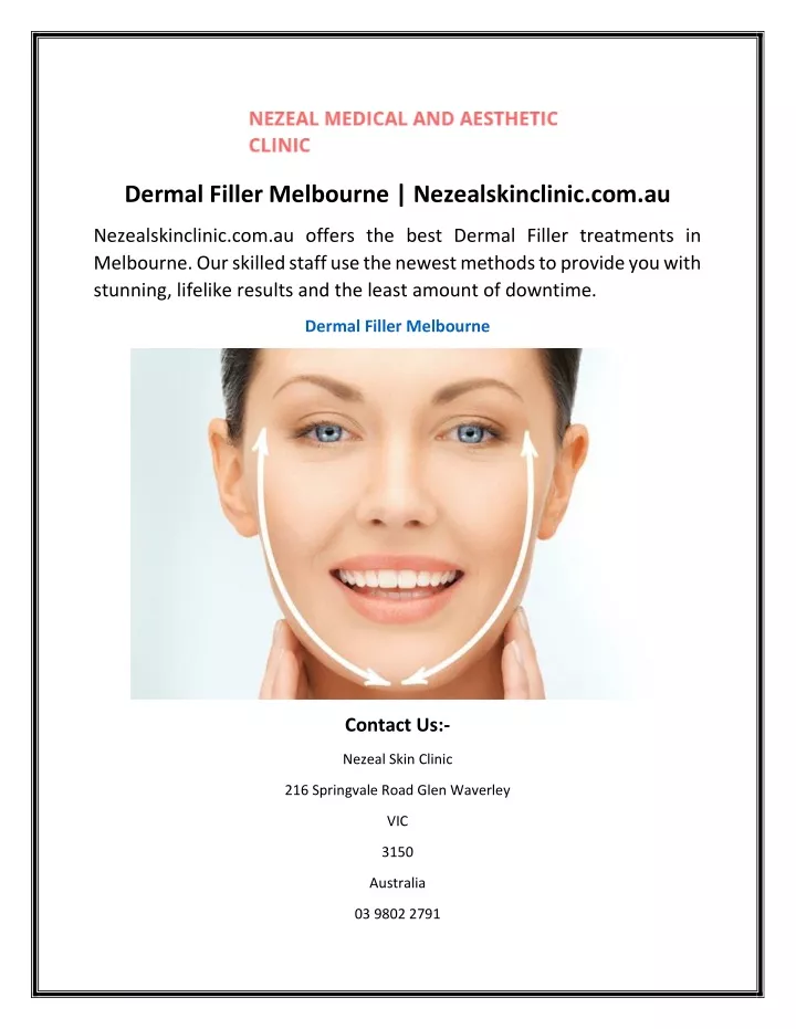 dermal filler melbourne nezealskinclinic com au