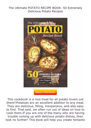 Pdf⚡(read✔online) The Ultimate POTATO RECIPE BOOK: 50 Extremely Delicious P