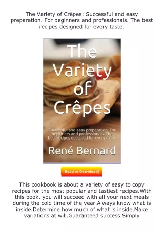 download⚡️ free (✔️pdf✔️) The Variety of Crêpes: Successful and easy prepar