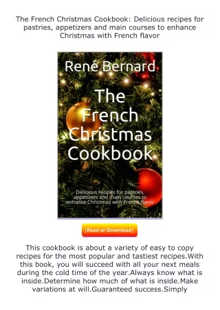 ❤️get (⚡️pdf⚡️) download The French Christmas Cookbook: Delicious recipes f