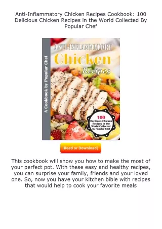 ❤PDF⚡ Anti-Inflammatory Chicken Recipes Cookbook: 100 Delicious Chicken Rec