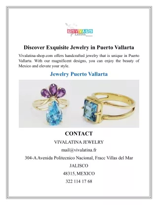 Discover Exquisite Jewelry in Puerto Vallarta1