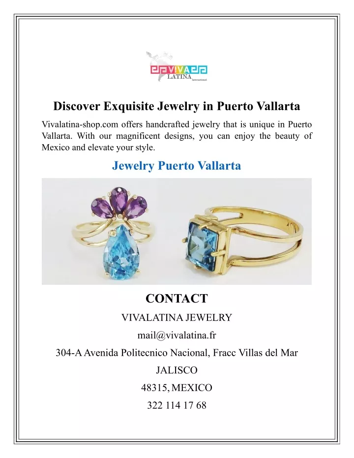 discover exquisite jewelry in puerto vallarta