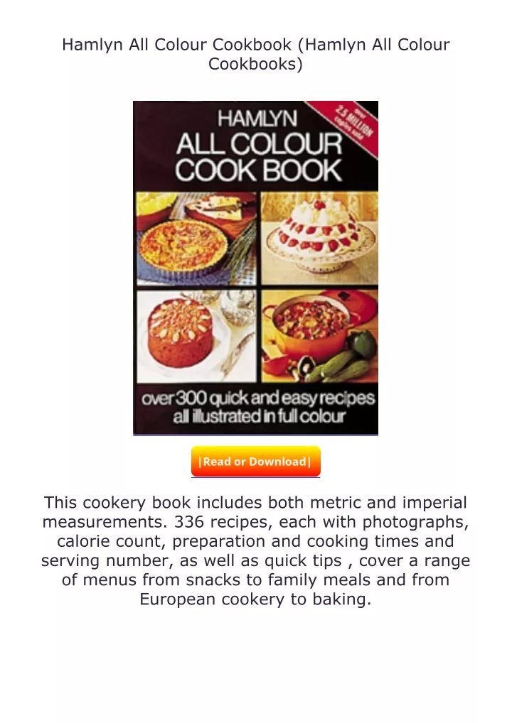 hamlyn all colour cookbook hamlyn all colour