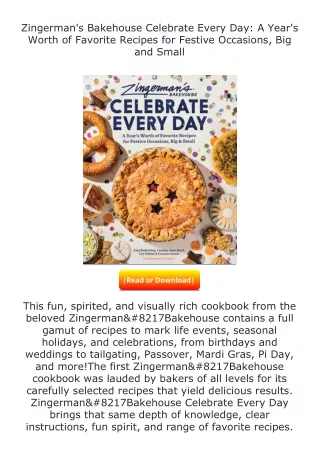 ❤️get (⚡️pdf⚡️) download Zingerman's Bakehouse Celebrate Every Day: A Year'