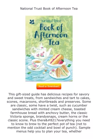 [PDF]❤READ⚡ National Trust Book of Afternoon Tea