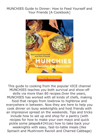 ✔️download⚡️ (pdf) MUNCHIES Guide to Dinner: How to Feed Yourself and Your