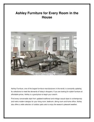 Ashley Furniture for Every Room in the House