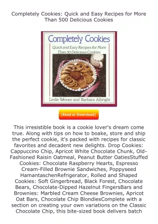Download❤[READ]✔ Completely Cookies: Quick and Easy Recipes for More Than 5