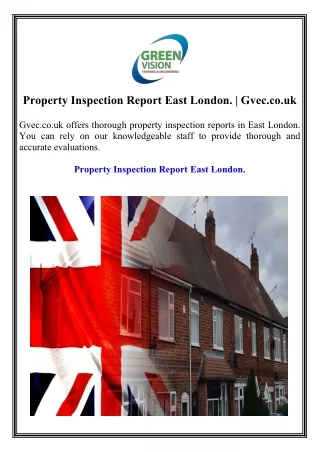 Property Inspection Report East London Gvec.co.uk