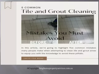 5 Common Tile and Grout Cleaning Mistakes You Must Avoid