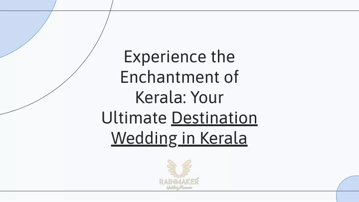 experience the enchantment of kerala your