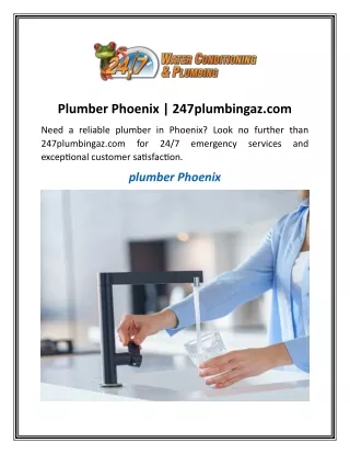 Plumber Phoenix  247plumbingaz.com