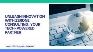 Unleash Innovation with Zerone Consulting Your Tech-Powered Partner