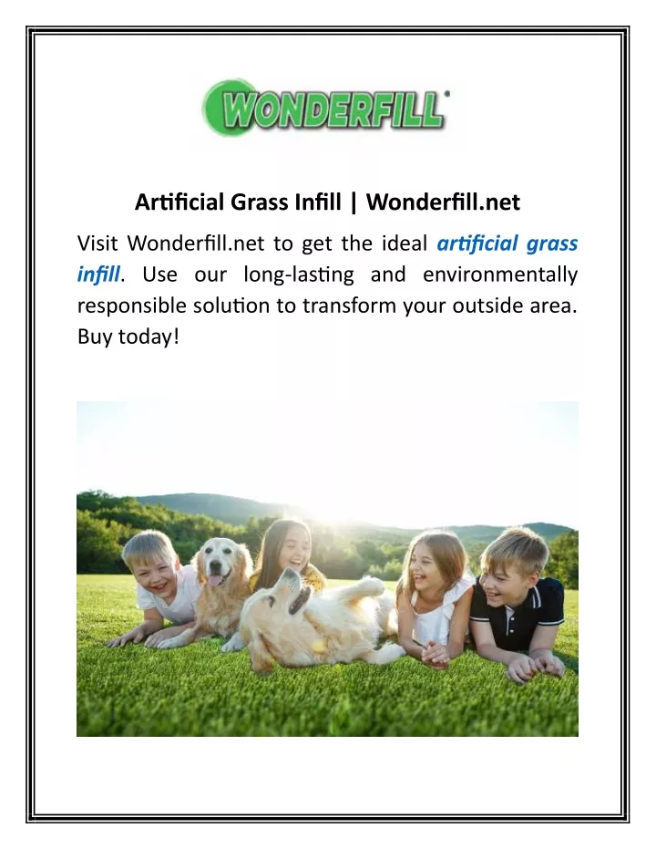 artificial grass infill wonderfill net