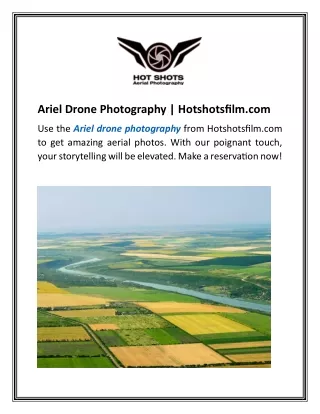 Ariel Drone Photography Hotshotsfilm.com