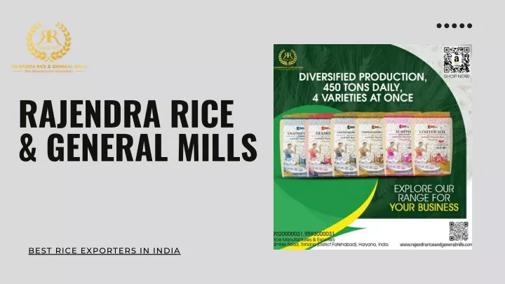 rajendra rice general mills