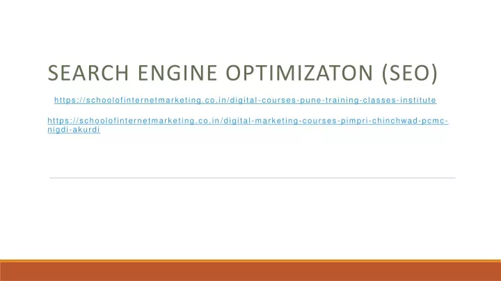 search engine optimizaton seo