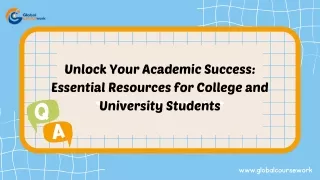 Unlock Your Academic Success Essential Resources for College and University Stud