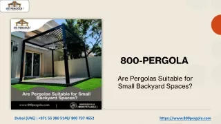 Are Pergolas Suitable for Small Backyard Spaces