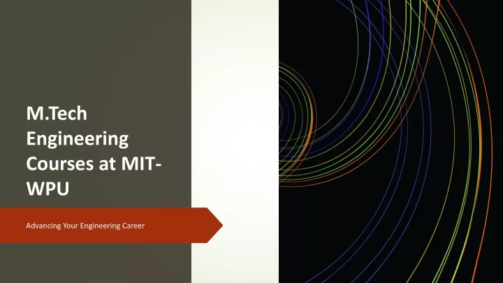 m tech engineering courses at mit wpu