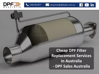 Cheap DPF Filter Replacement Services in Australia - DPF Sales Australia